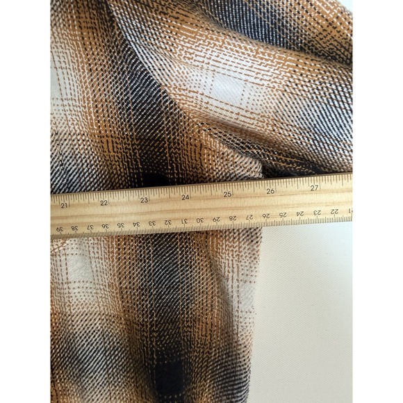 American Eagle SZ XXL Heavy Cotton Flannel Halloween Tones Orange & Black - Picture 4 of 5